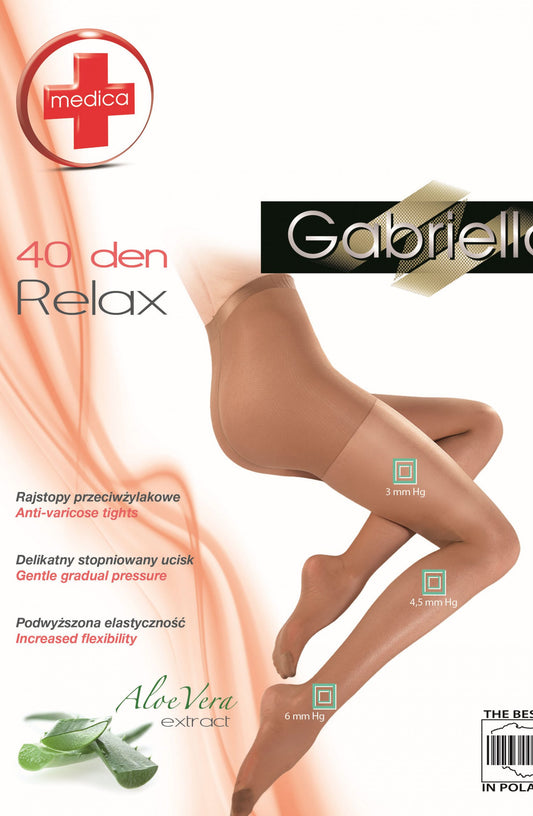 Gabriella Classic Medica Relax 40 Tights Gazela Beige