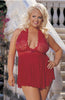 Shirley of Hollywood SoH-HL 96164Q (Plus Size) Red One Size