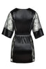 Stephanie Dressing Gown Set Black