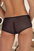 Penny Open-front Tulle Brief Black