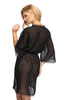 Sadia Dressing Gown Black Irall Erotic Line 2021