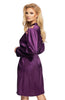 Shelby Dressing Gown Purple Irall Satine