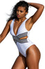YesX YX962 One Piece Swimsuit White
