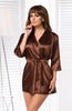 Irall Aria Dressing Gown Chocolate