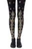 Zohara "Queen Bee" Gold Print Tights