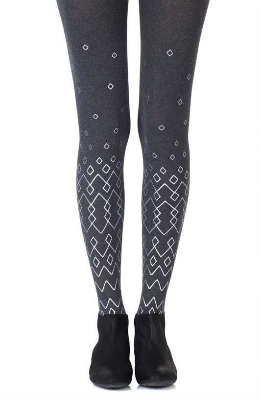 Zohara "Diamonds Are Forever" Heather Grey Tights