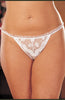 Shirley of Hollywood X10 Crotchless Thong Panty White